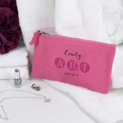 ABI Beautycase in Pink mit Name & Wunschtext - 2 Größen auswählbar