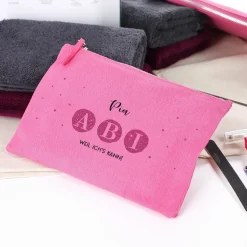 ABI Beautycase in Pink mit Name & Wunschtext - 2 Größen auswählbar