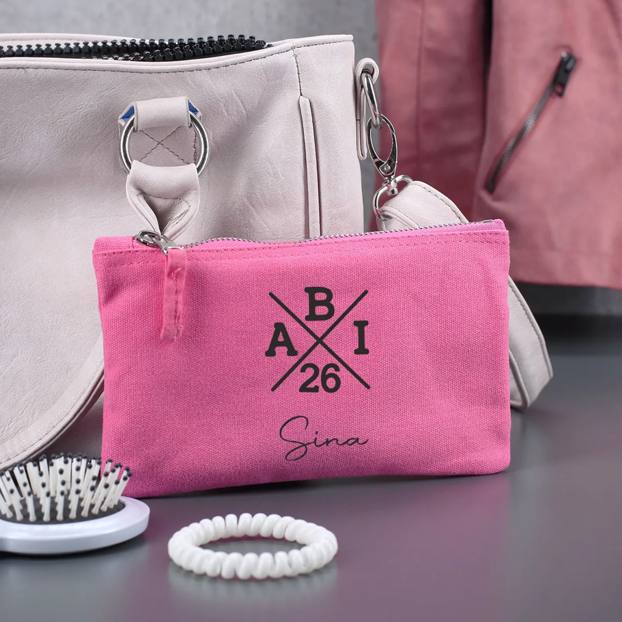 ABI kleine Tasche mit Name - 2 Größen auswählbar