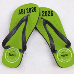 Abi Sandalen mit Name - Reif für die Insel