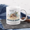 ABI & Schulabschluss - Tasse mit Faultier, Name und Wunschtext