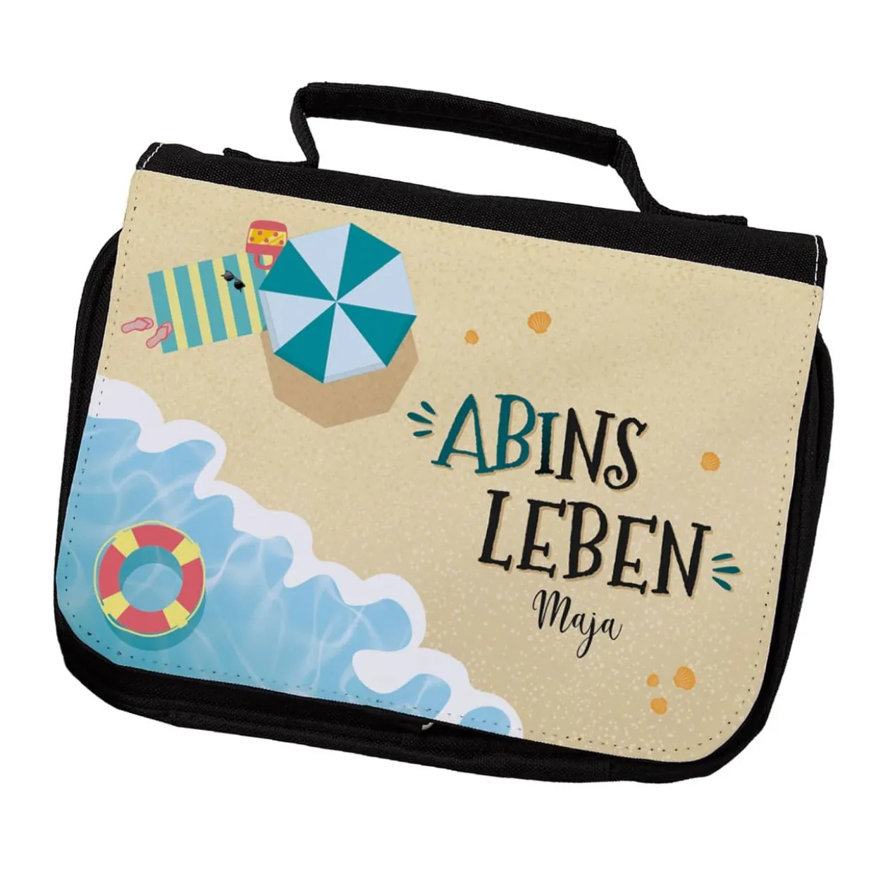 Abitur-Geschenk Kulturtasche mit Name