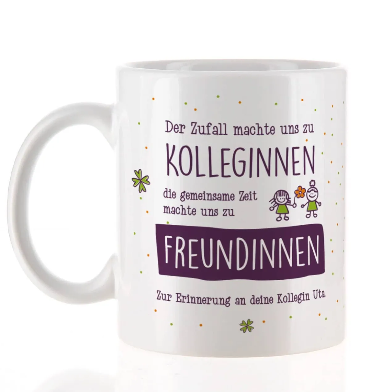 Abschiedsgeschenk Tasse für Kolleginnen mit Ihrem Text