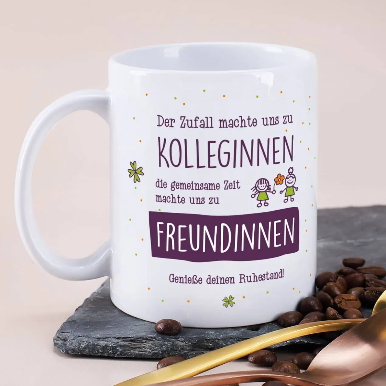 Abschiedsgeschenk Tasse für Kolleginnen mit Ihrem Text