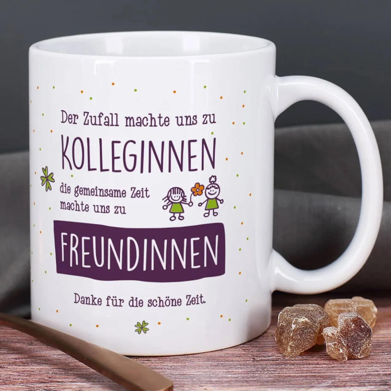 Abschiedsgeschenk Tasse für Kolleginnen mit Ihrem Text