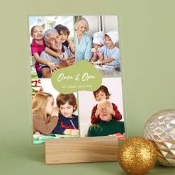 Acrylfoto mit 4 Bildern und Ihren Wunschtexten