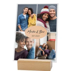 Acrylfoto mit 4 Bildern und Ihren Wunschtexten