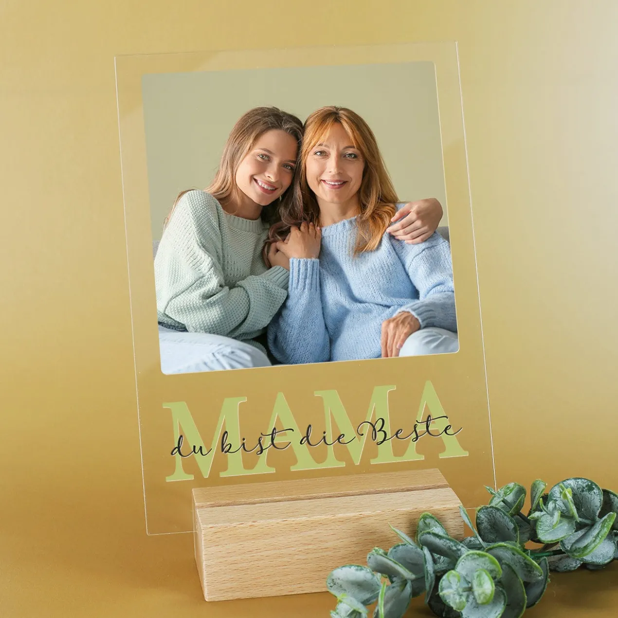 Acrylglasplatte - MAMA - mit Ihrem Wunschfoto