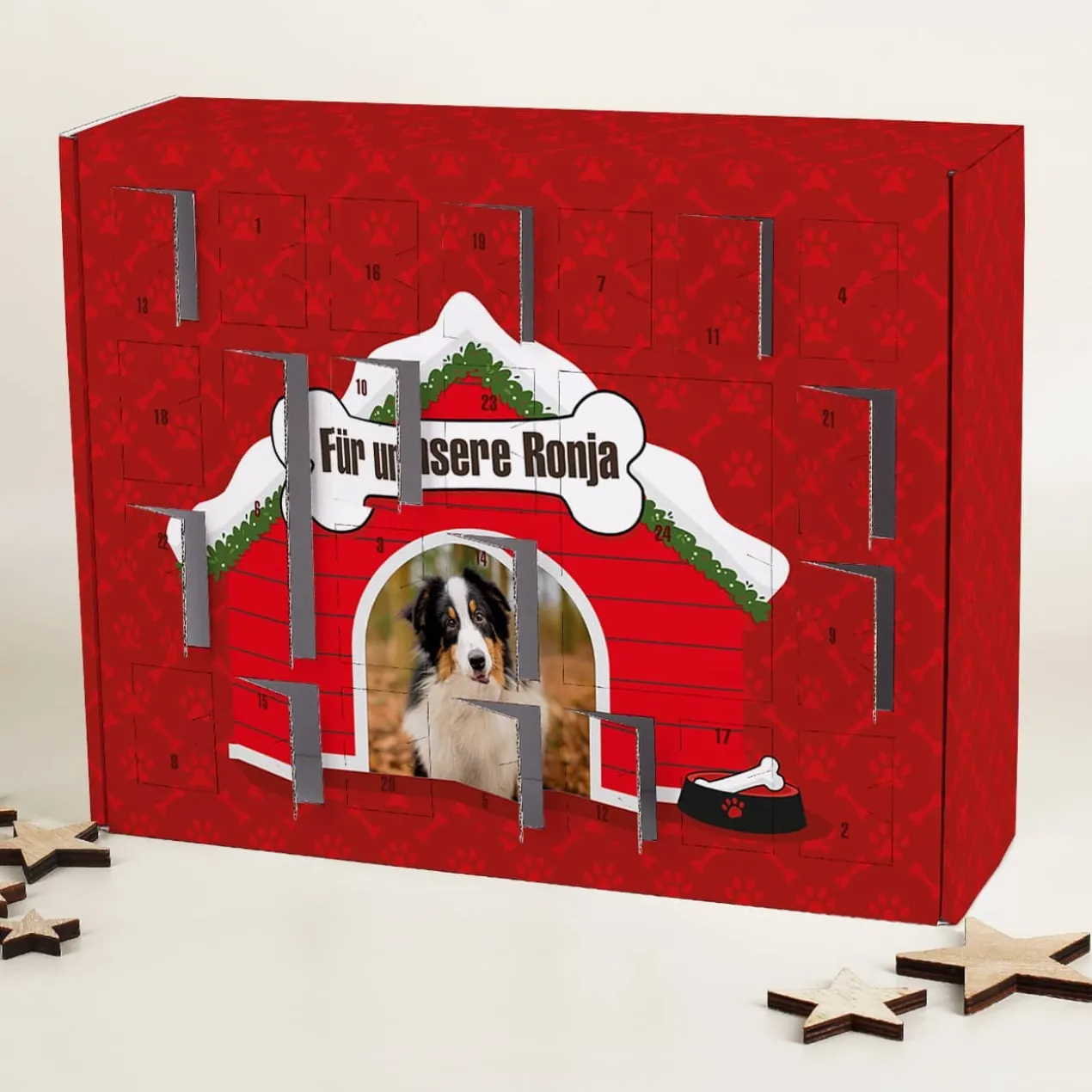 Adventskalender für Hunde zum selber Befüllen