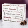 Adventskalender mit Ihrem Wunschnamen in verschiedenen Schriftarten