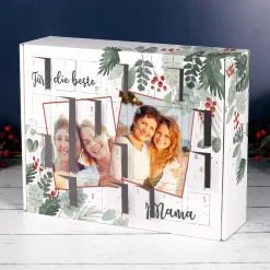 Adventskalender mit zwei Fotos und Ihren Wunschtexten