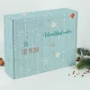 Adventskalender mit zwei Zeilen Wunschtext zum selbst Befüllen