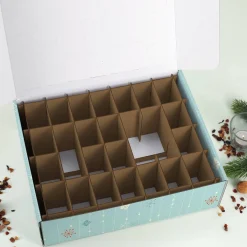 Adventskalender mit zwei Zeilen Wunschtext zum selbst Befüllen