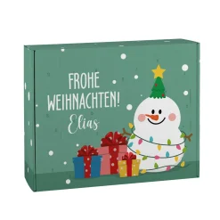 Adventskalender personalisiert mit Name | Frohe Weihnachten mit Schneemann Motiv DIY