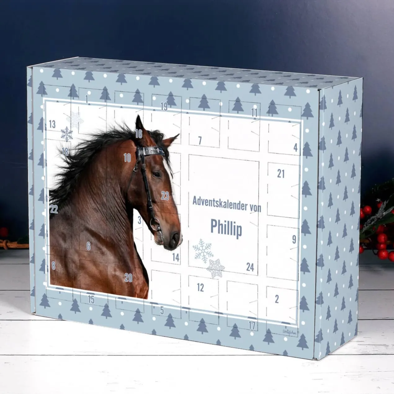 Adventskalender Pferd zum Selbst Befüllen