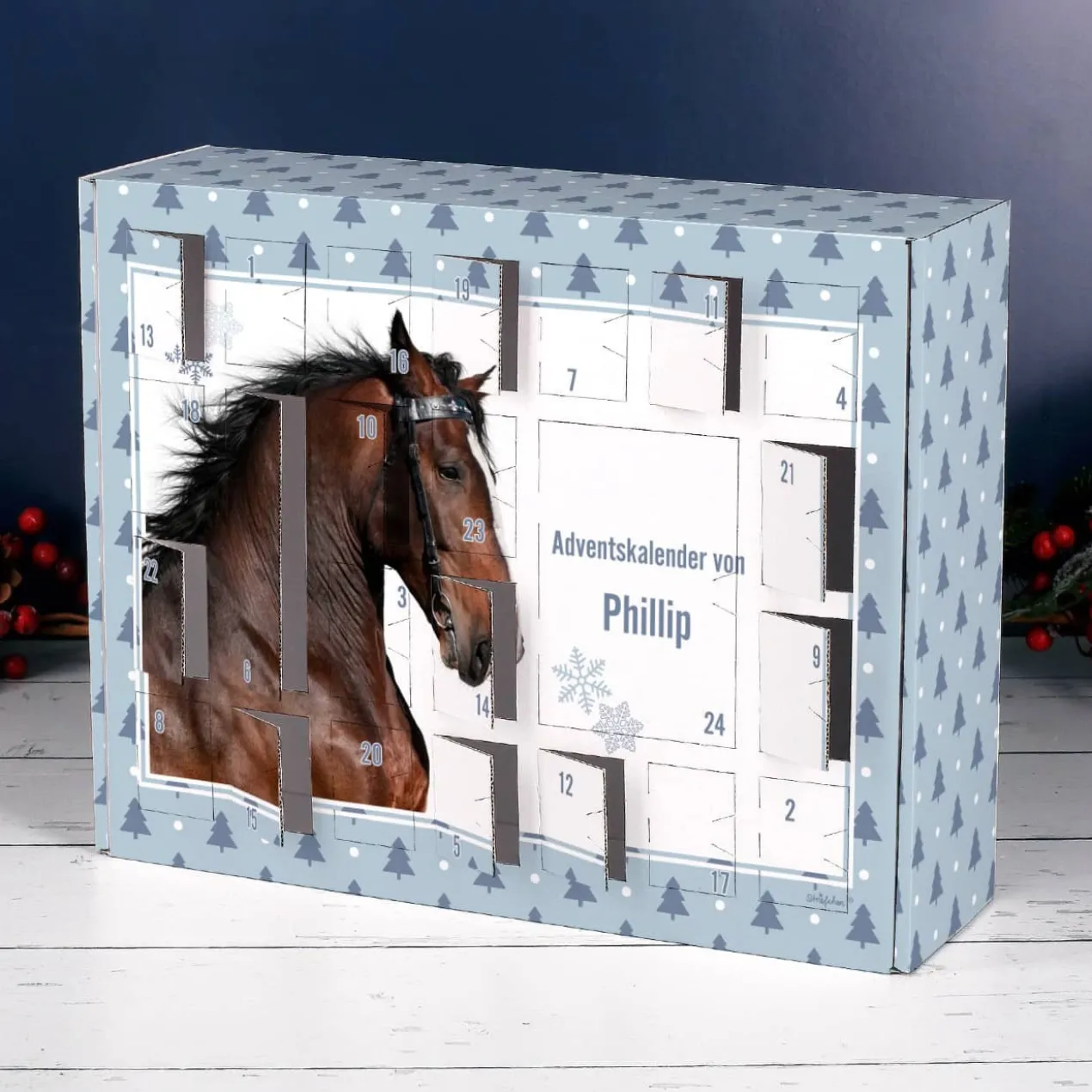 Adventskalender Pferd zum Selbst Befüllen