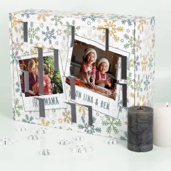 Adventskalender zum Befüllen mit zwei Fotos und Ihren Wunschtexten