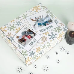 Adventskalender zum Befüllen mit zwei Fotos und Ihren Wunschtexten