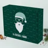 Adventskalender zum selbst Befüllen mit coolem Weihnachtsmann