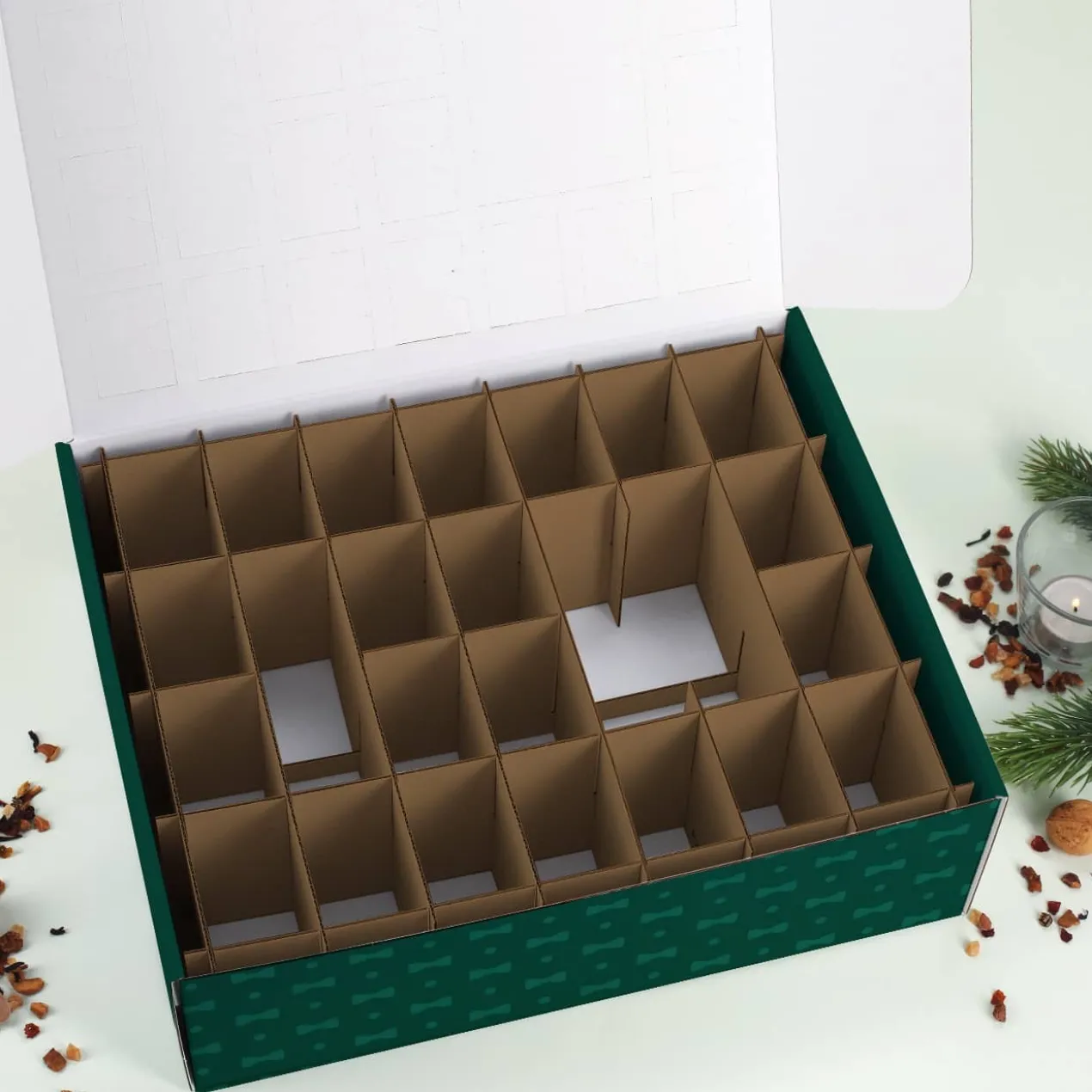 Adventskalender zum selbst Befüllen mit coolem Weihnachtsmann