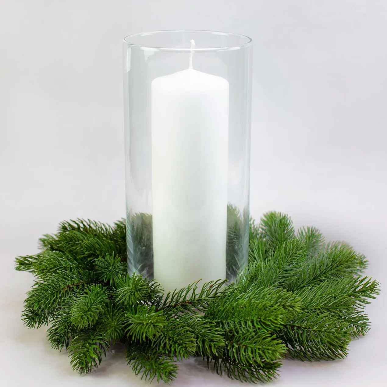 Adventskranz aus Tannenzweigen in zwei Größen | Hochwertige Kunst Dekoration zu Weihnachten