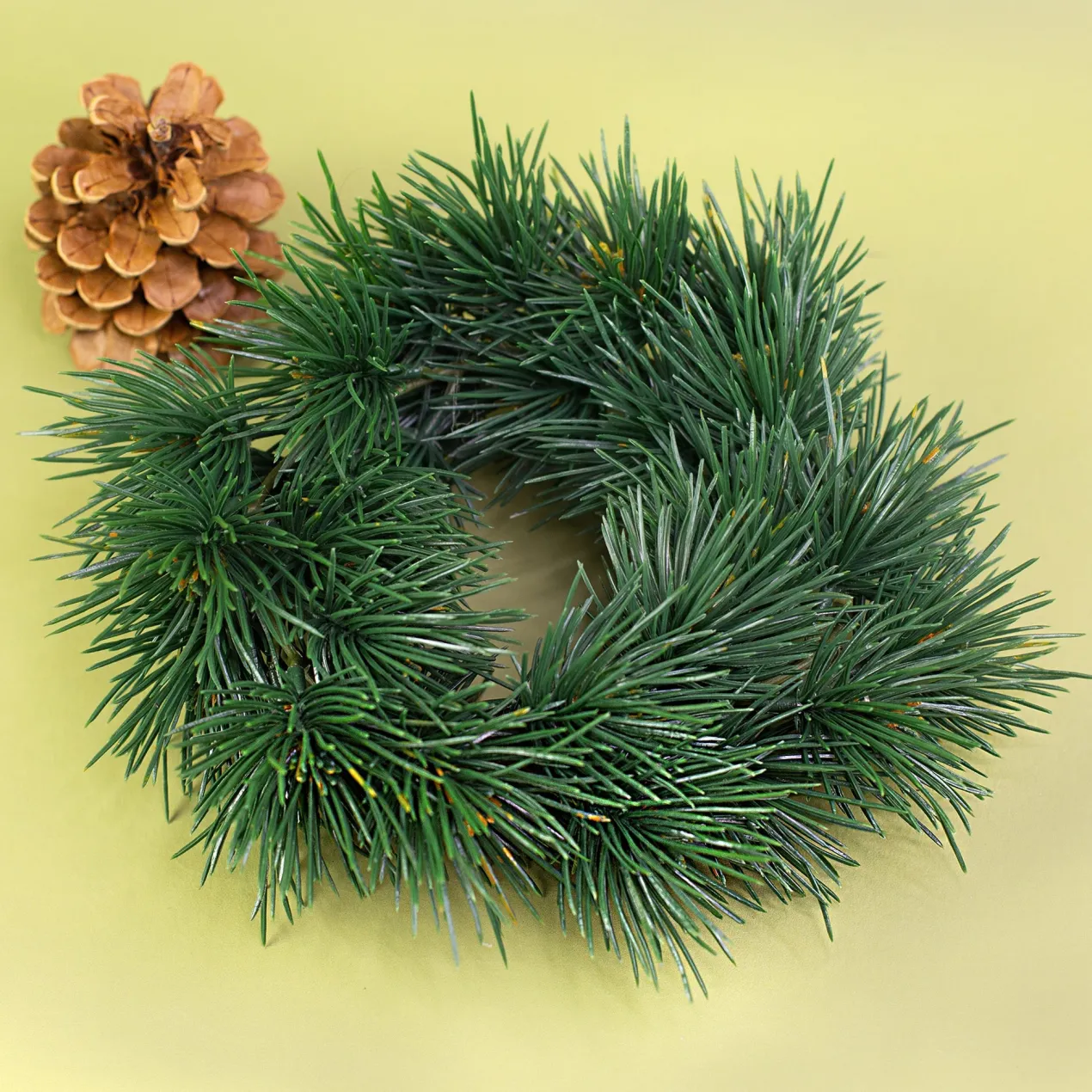 Adventskranz aus Tannenzweigen in zwei Größen | Hochwertige Kunst Dekoration zu Weihnachten