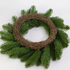 Adventskranz aus Tannenzweigen in zwei Größen | Hochwertige Kunst Dekoration zu Weihnachten