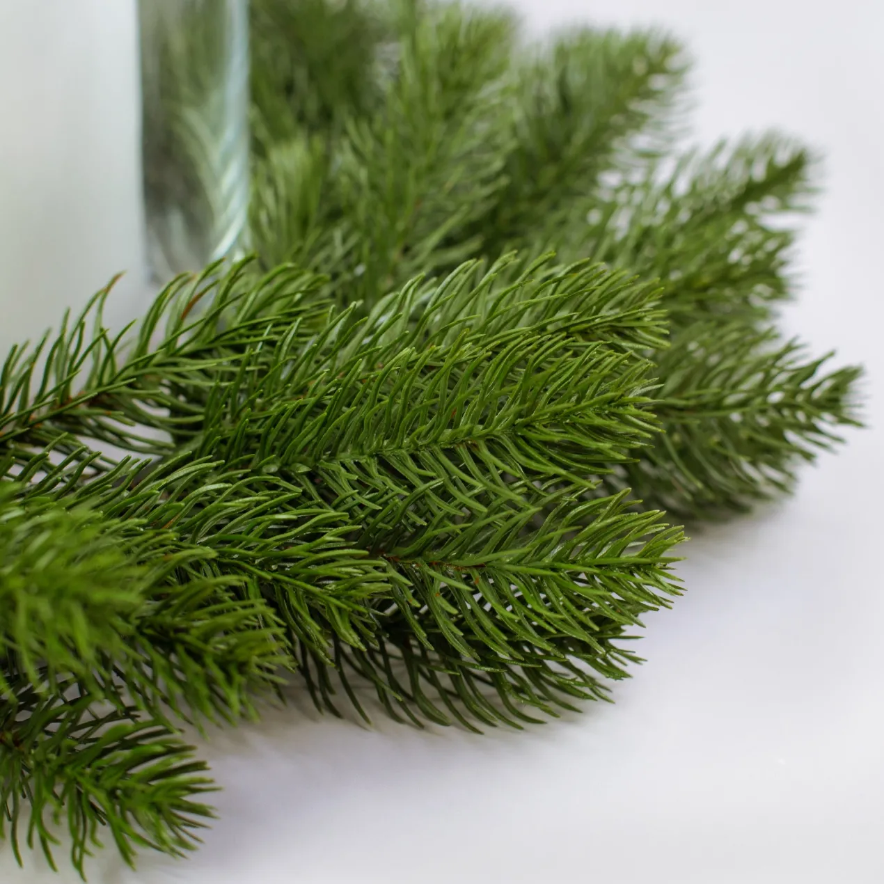 Adventskranz aus Tannenzweigen in zwei Größen | Hochwertige Kunst Dekoration zu Weihnachten