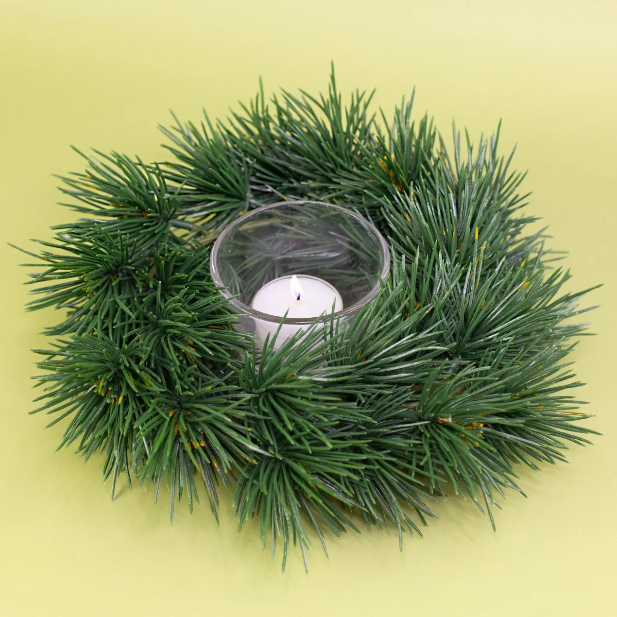 Adventskranz aus Tannenzweigen in zwei Größen | Hochwertige Kunst Dekoration zu Weihnachten