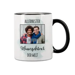 Allerbeste ... der Welt - Tasse mit Ihrem Foto für Frauen oder Männer