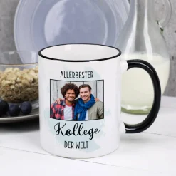 Allerbeste ... der Welt - Tasse mit Ihrem Foto für Frauen oder Männer