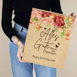Alles Gute kommt von Herzen - Geschenkverpackung in fünf Größen