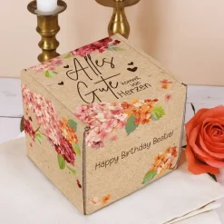 Alles Gute kommt von Herzen - Geschenkverpackung in fünf Größen