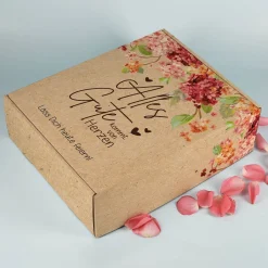 Alles Gute kommt von Herzen - Geschenkverpackung in fünf Größen