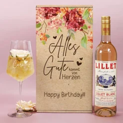Alles Gute kommt von Herzen - Lillet Geschenkset zum Geburtstag