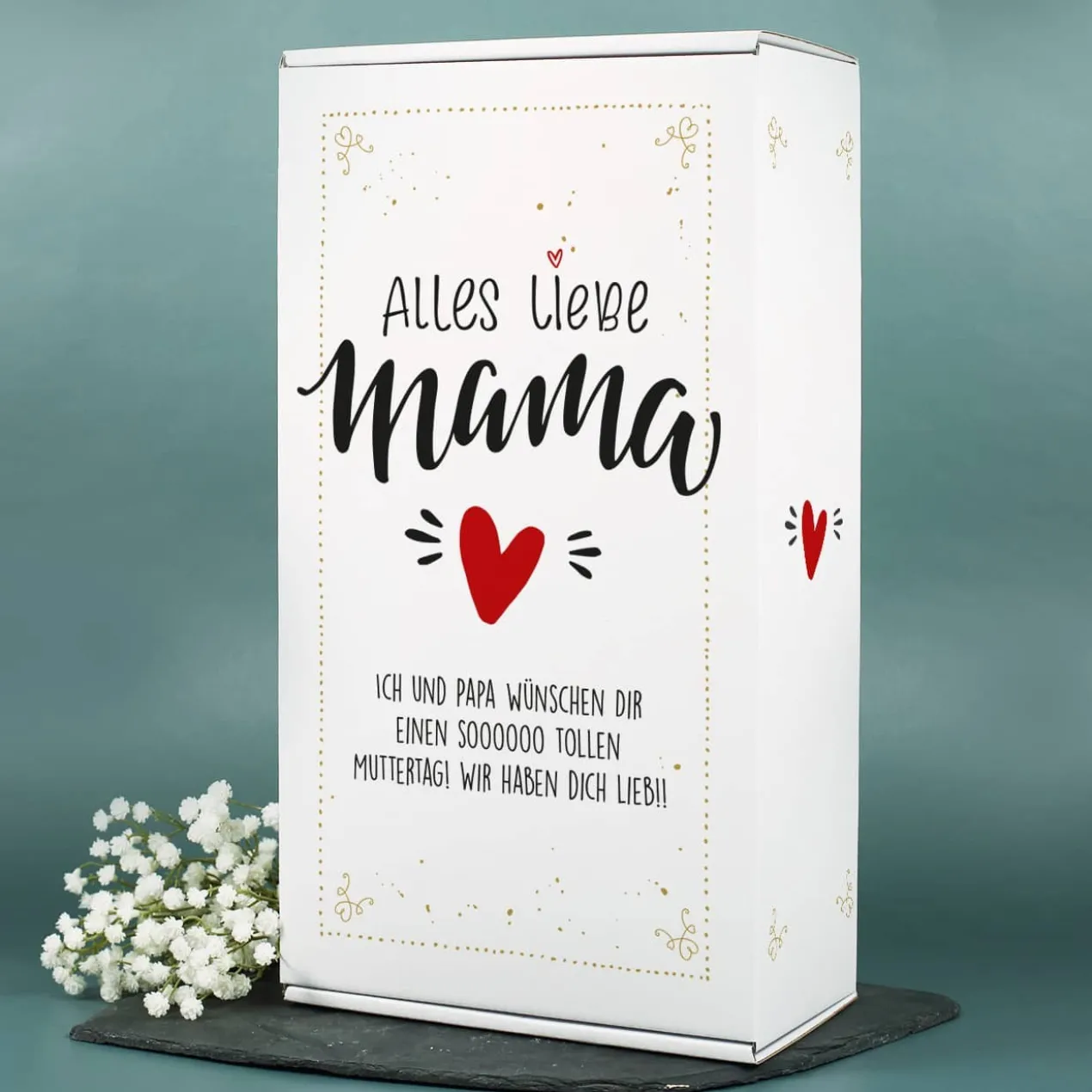 Alles Liebe Mama - Lillet Geschenkset mit Weinglas "Beste Mama"