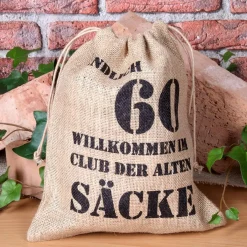 ALTER SACK mit Jahreszahl 60