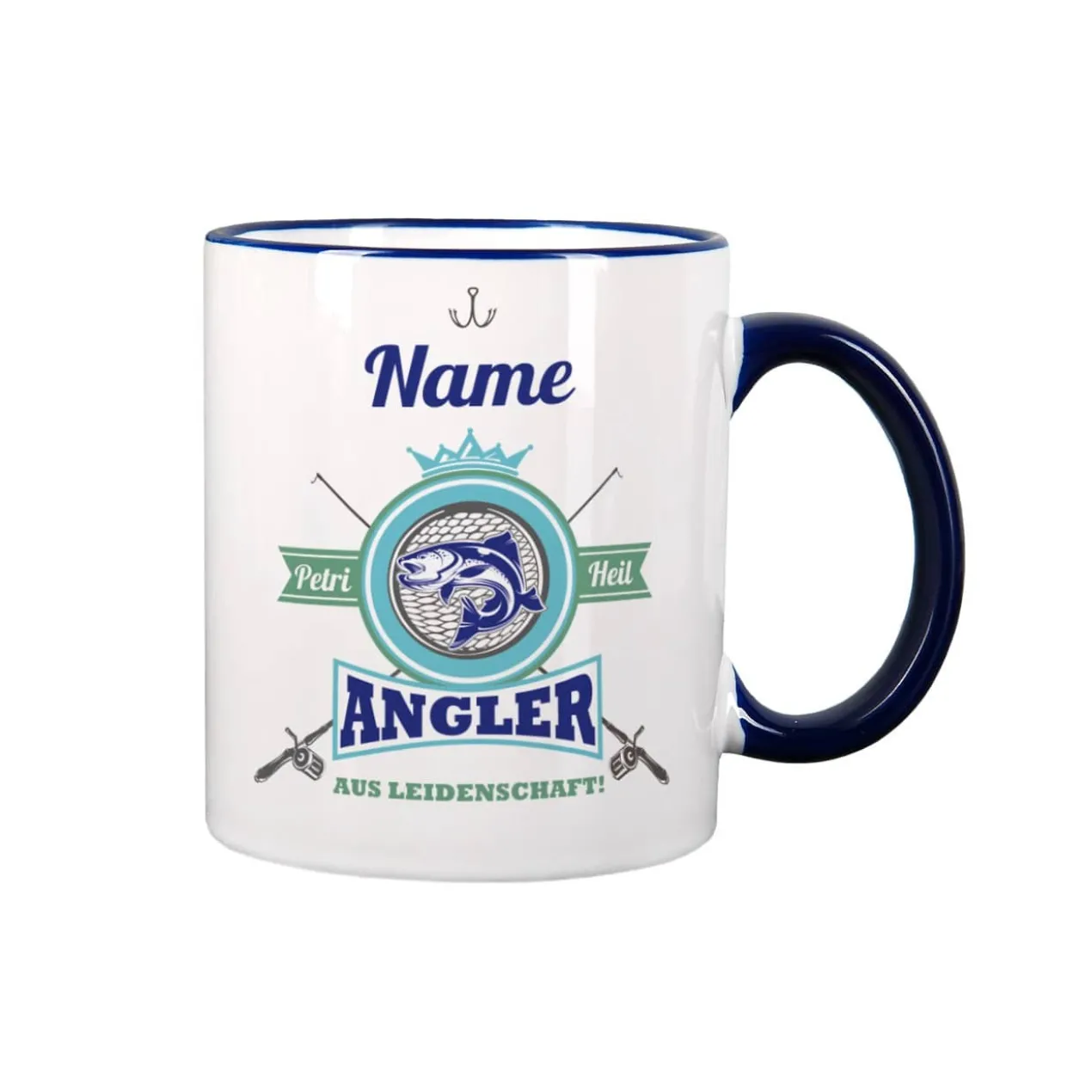 Angler aus Leidenschaft - Tasse mit Name