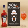 Aperol Geschenkset 'Ein echter Gentleman' mit Aperitifglas - personalisiert mit Name und Wunschtext