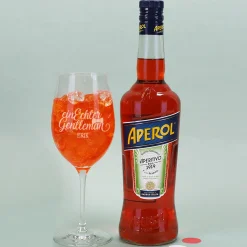 Aperol Geschenkset 'Ein echter Gentleman' mit Aperitifglas - personalisiert mit Name und Wunschtext