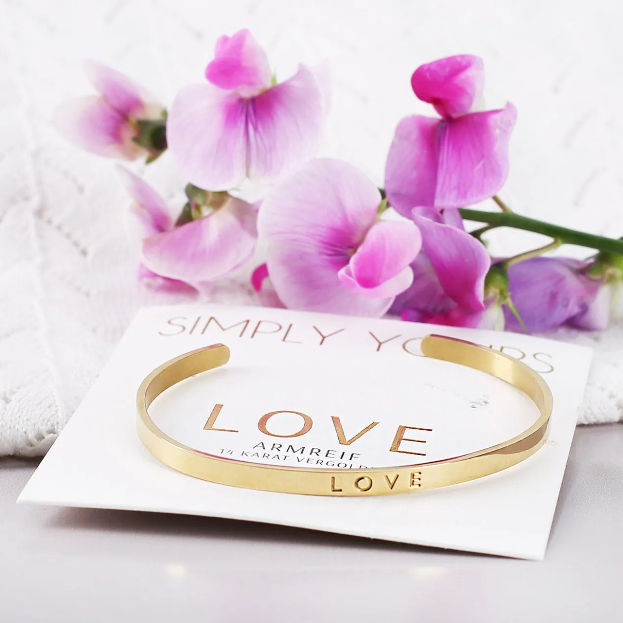 Armreif - LOVE - Gold