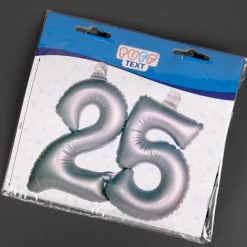 Aufblasbare Dekoration zur Silbernen Hochzeit