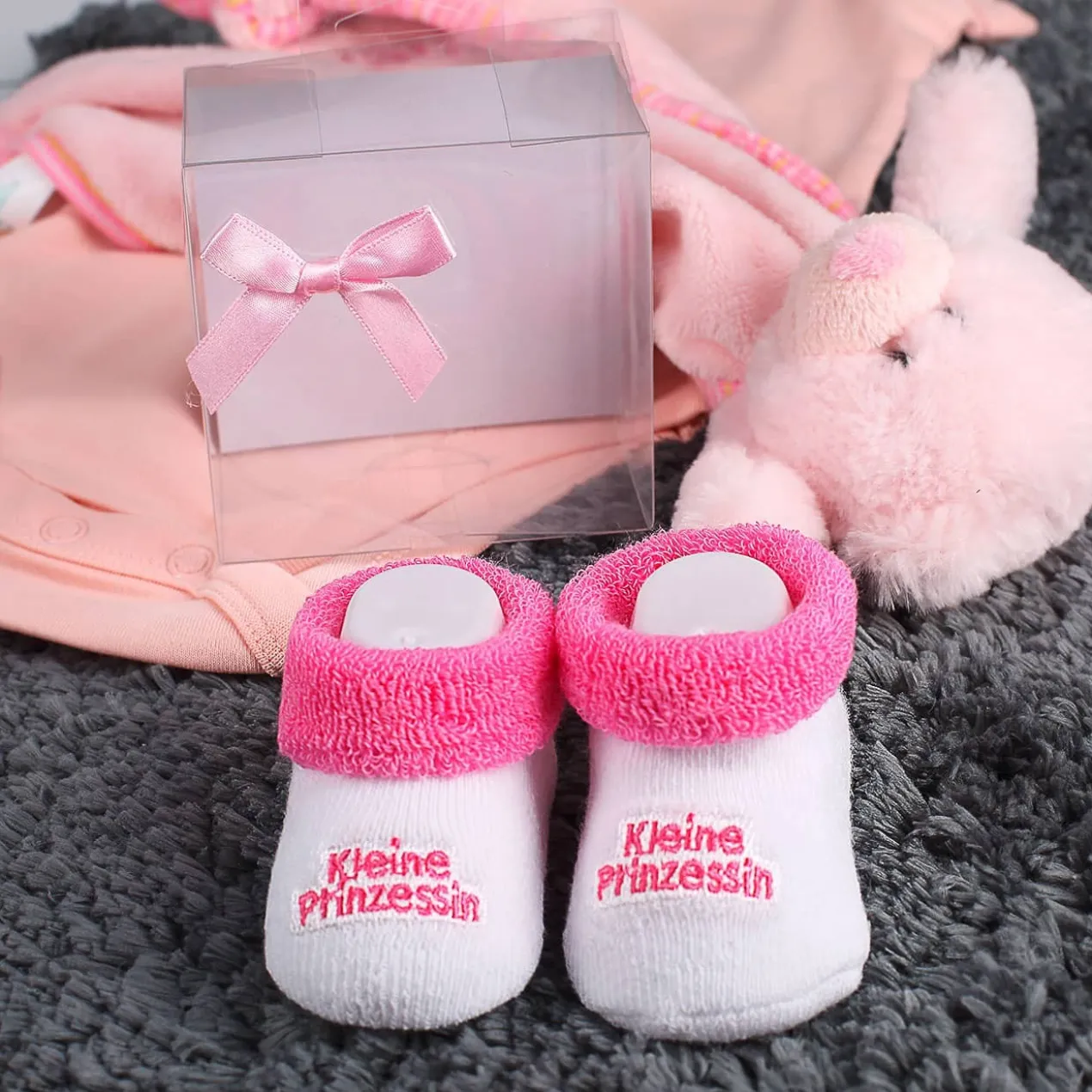 Babys erste Söckchen - Kleine Prinzessin in rosa