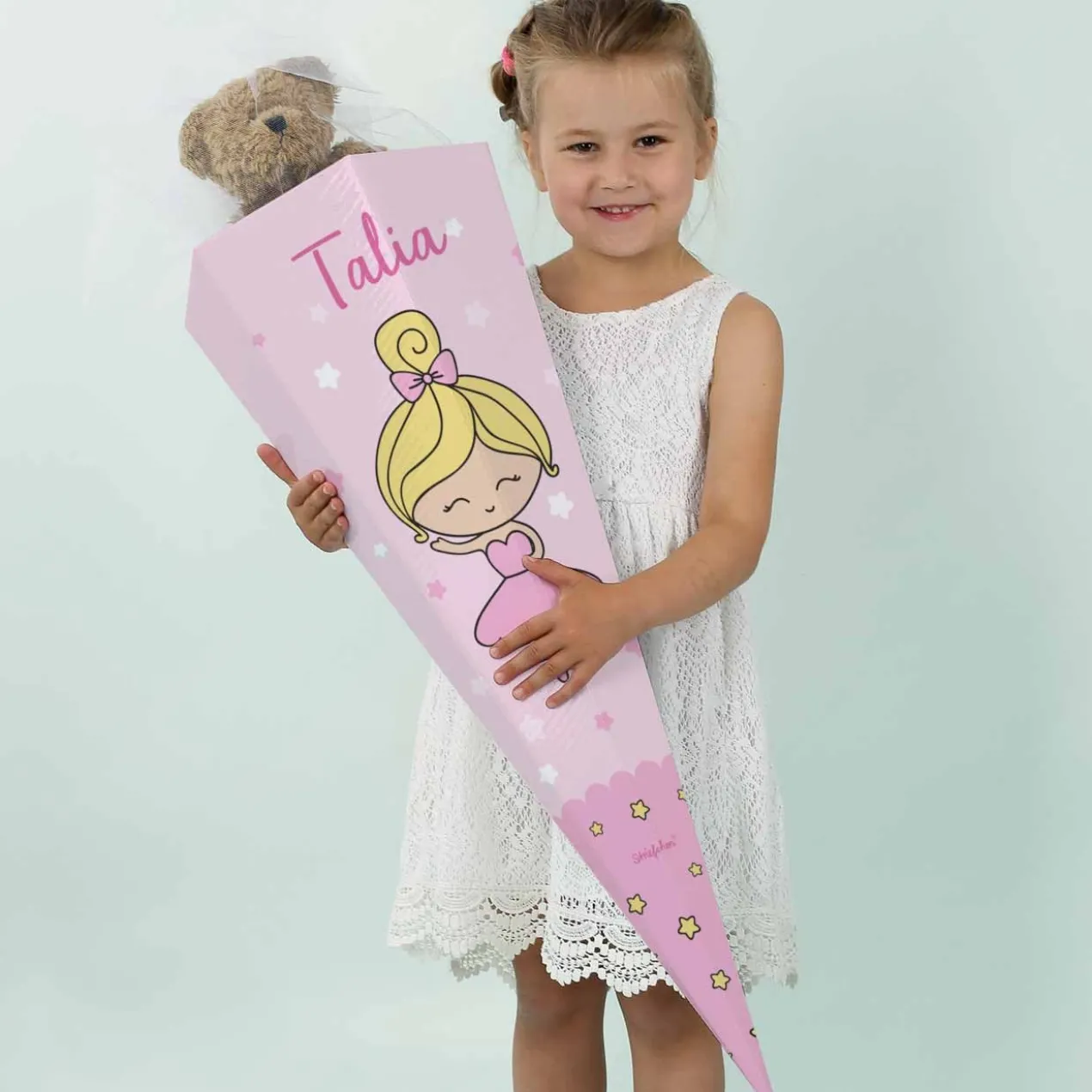 Ballerina-Schultüte für Mädchen mit Wunschname
