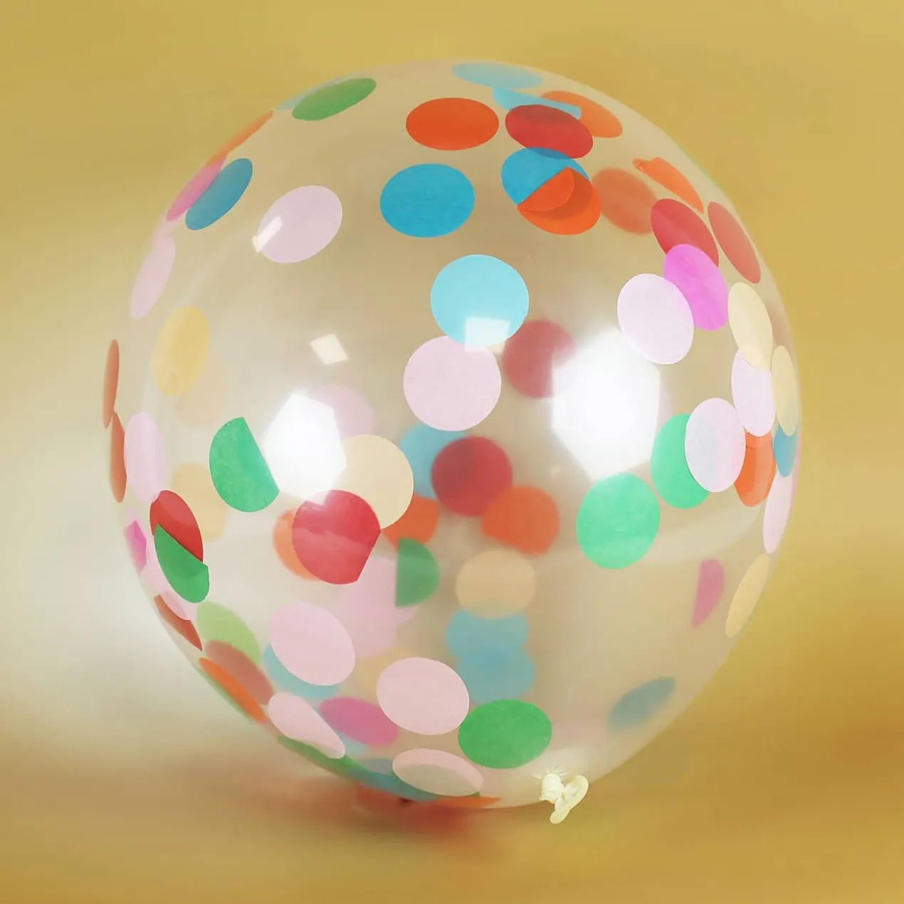 Ballons mit buntem Konfetti 30 cm - 4 Stück