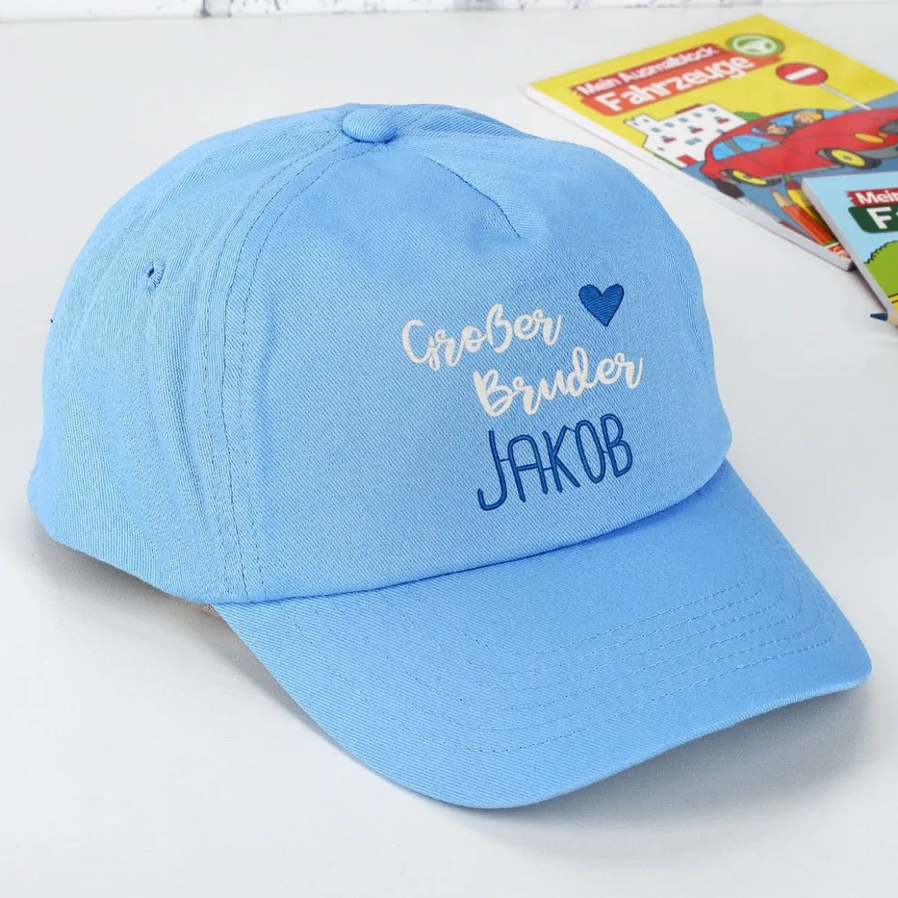 Basecap Kleiner / Großer Bruder mit Name