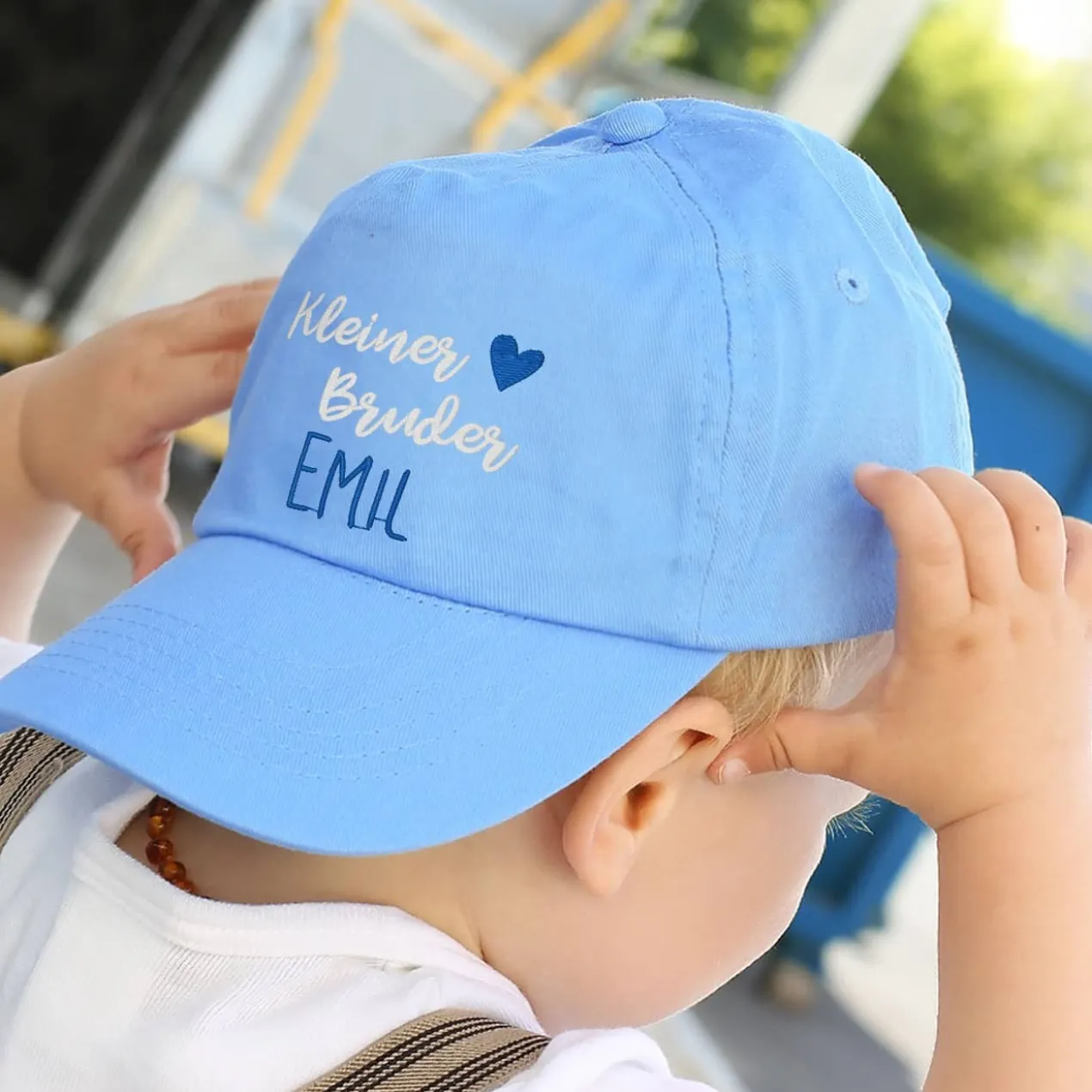 Basecap Kleiner / Großer Bruder mit Name