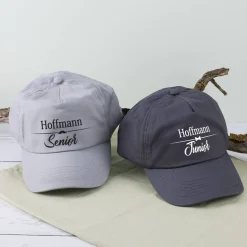 Basecap Set Senior und Junior mit Name