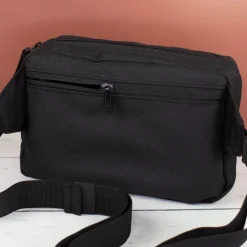 Bauchtasche 'Dog Mom' personalisiert mit Name in Schwarz o. Rosa | Gürteltasche für Hunde Mama & Frauen