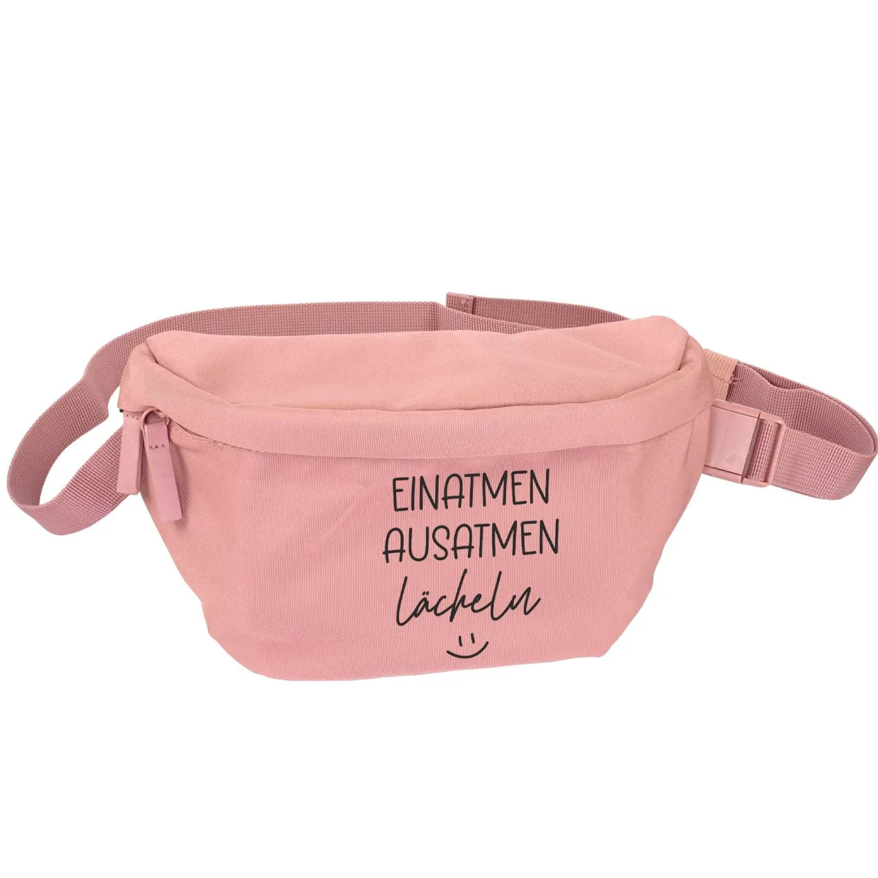 Bauchtasche 'Einatmen Ausatmen Lächeln' | Crossbody Tasche als lustiges Geschenk für Frauen & Kollegen
